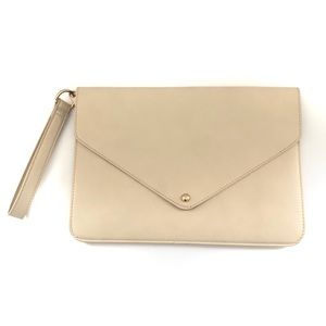 Cream Envelope Clutch From Forever 21